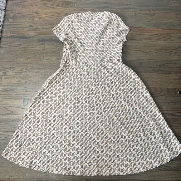 Ralph Lauren A-Line Midi Dress Equestrian Print Belted 16 | Office Career - Picture 9 of 11